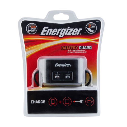 Energizer Power Outlet. Twin USB Plus Socket And Battery Guard Alliance Auto Products