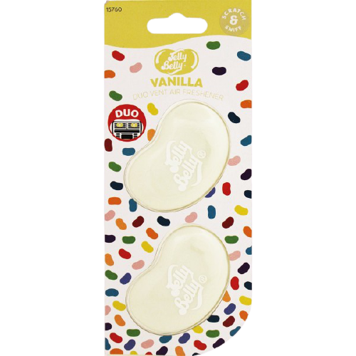 Jelly Belly-Air Freshener Duo Vent 2 Pk Vanilla Alliance Auto Products