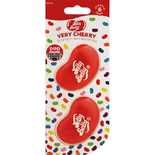 Jelly Belly-Air Freshener Duo Vent 2 Pk Very Cherry Alliance Auto Products