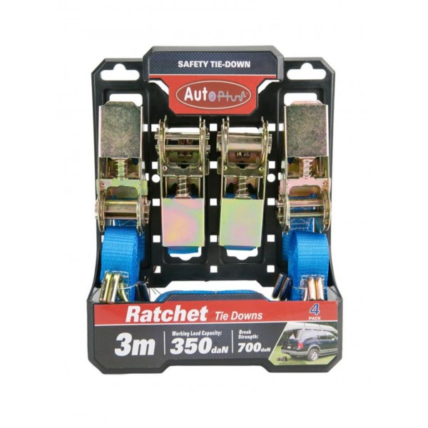 Ratchet 4 pack 3mtr Alliance Auto Products