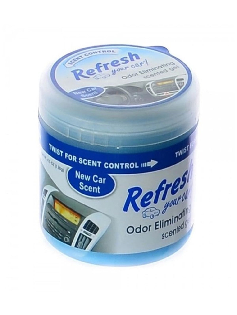 Refresh Gel Can Air Freshener (4.5 Oz, New Car) (Made in USA) Alliance Auto Products