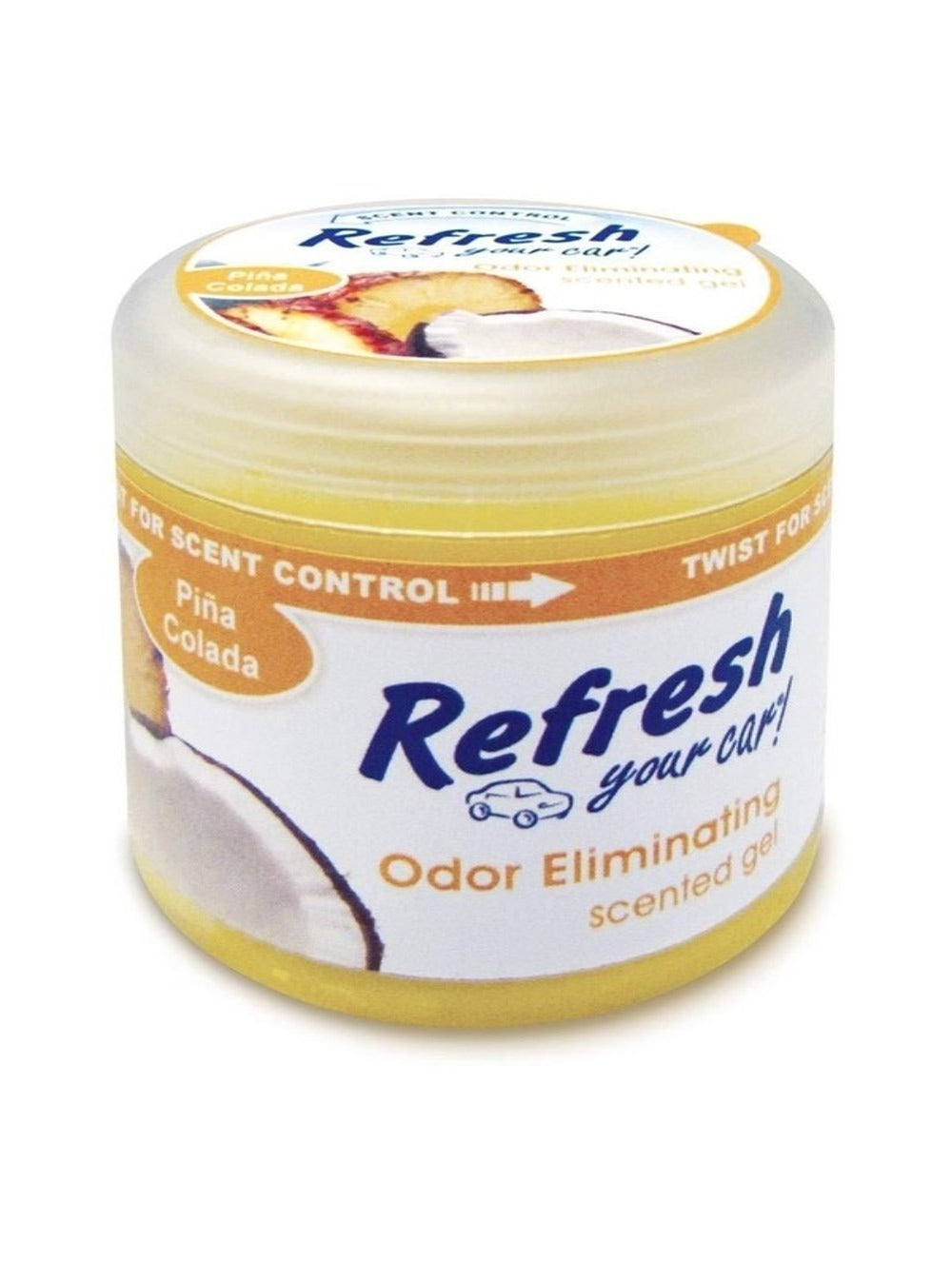 Refresh-Gel Can Air Freshener (4.5 Oz,  Pina Colada) (Made in USA) Alliance Auto Products