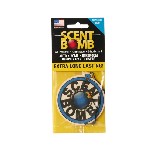 Scent Bomb Air freshener Hawaiian Blue 2 Pieces (Made in USA) Alliance Auto Products