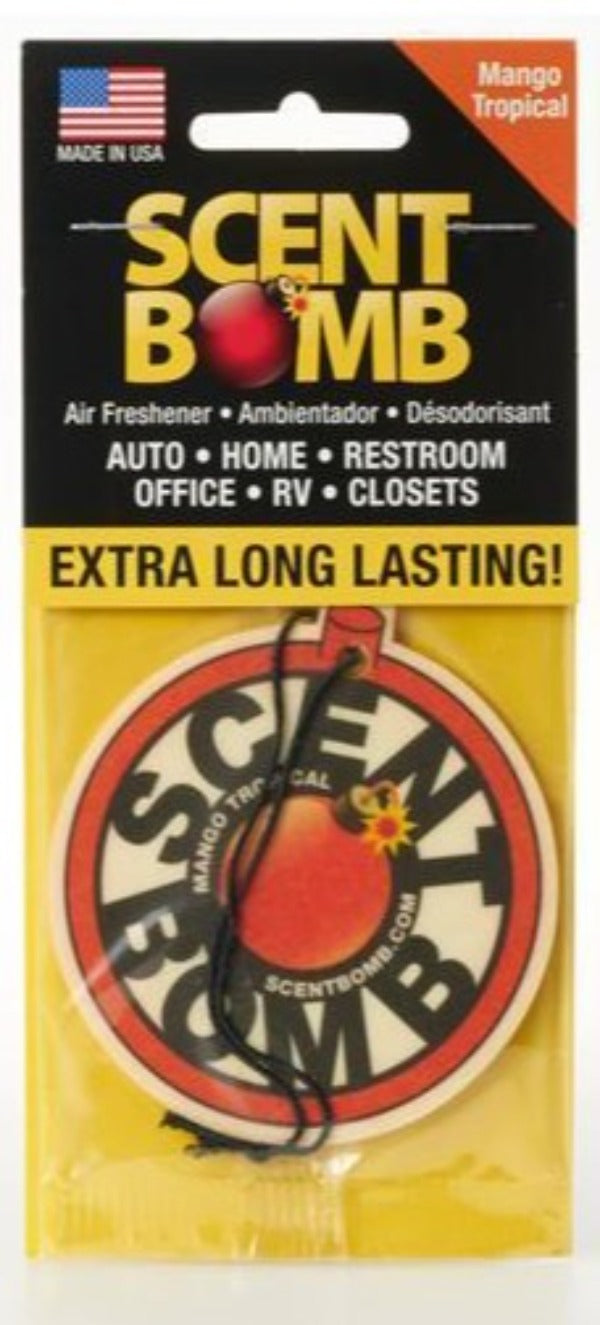 Scent Bomb Air freshener Mango Tropical 2 Pieces (Made in USA) Alliance Auto Products