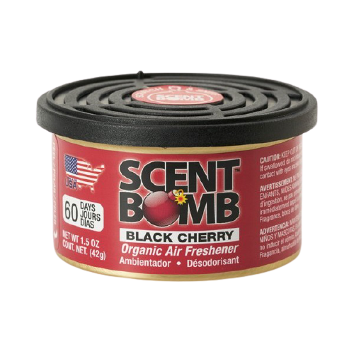 Scent Bomb Air freshener Organic Can Black Cherry (Made in USA) Alliance Auto Products