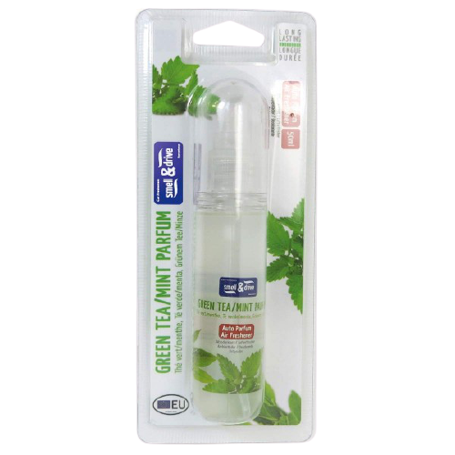 Smell And Drive-Spray Air Freshener (50 ml, Green Tea Mint ) (Made in Spain) Alliance Auto Products
