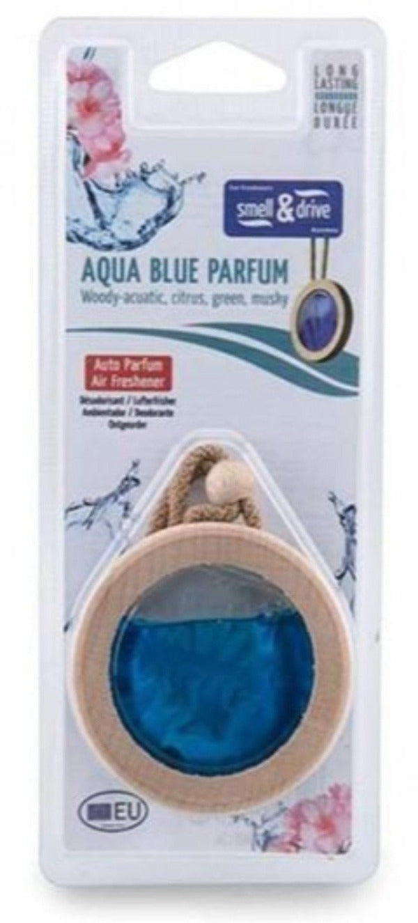 Smell & Drive Hanging Air Freshener (6 ml, Aqua Blue) (Made in Spain) Alliance Auto Products