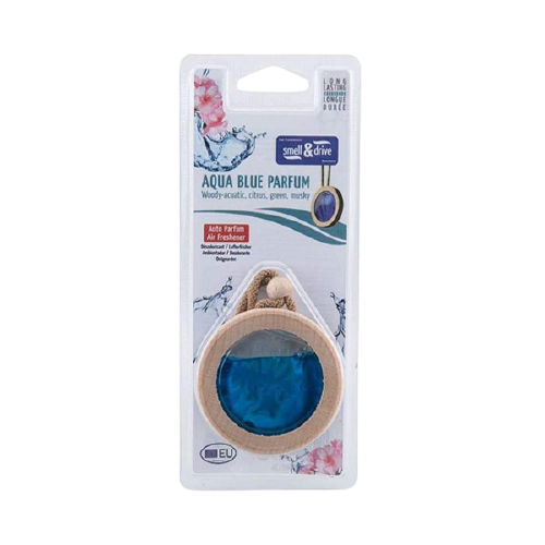 Smell & Drive Hanging Air Freshener (6 ml, Aqua Blue) (Made in Spain) Alliance Auto Products